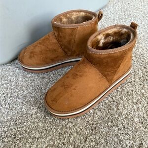 Brown Suede Ankle Boots
